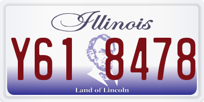 IL license plate Y618478