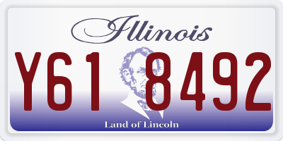IL license plate Y618492