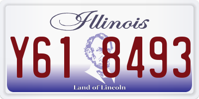 IL license plate Y618493