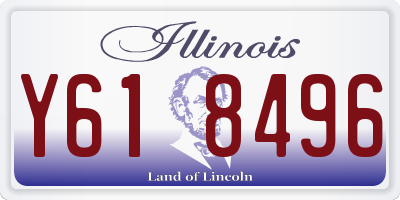 IL license plate Y618496
