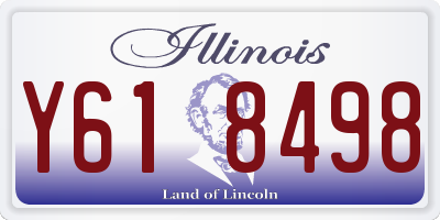 IL license plate Y618498