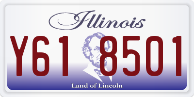 IL license plate Y618501