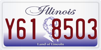 IL license plate Y618503