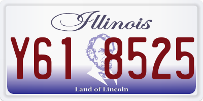 IL license plate Y618525