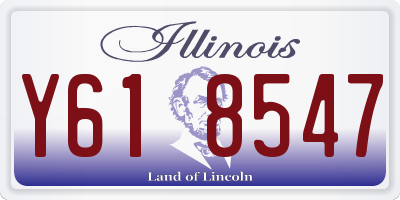 IL license plate Y618547