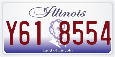 IL license plate Y618554