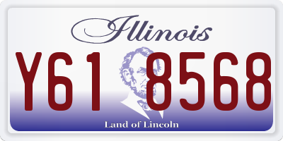 IL license plate Y618568