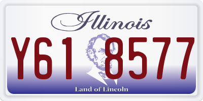 IL license plate Y618577