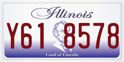 IL license plate Y618578