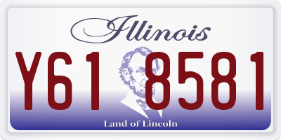 IL license plate Y618581