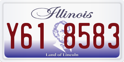 IL license plate Y618583