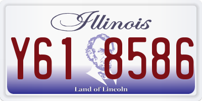 IL license plate Y618586