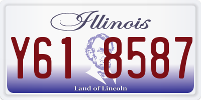 IL license plate Y618587