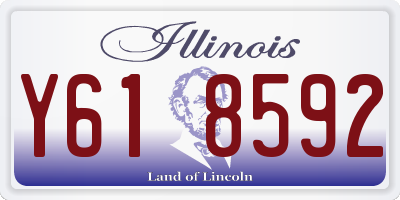 IL license plate Y618592