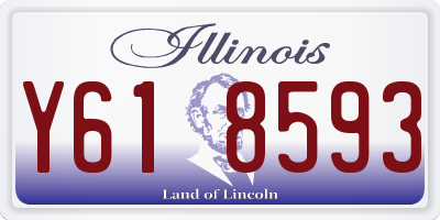 IL license plate Y618593