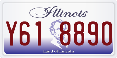 IL license plate Y618890