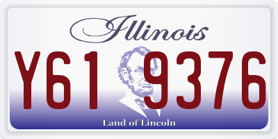 IL license plate Y619376