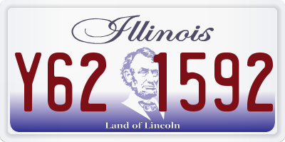 IL license plate Y621592