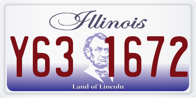 IL license plate Y631672