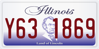 IL license plate Y631869