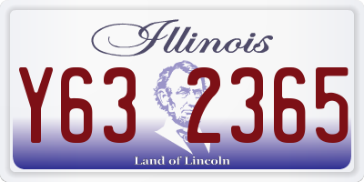 IL license plate Y632365