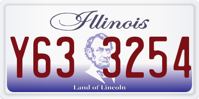 IL license plate Y633254