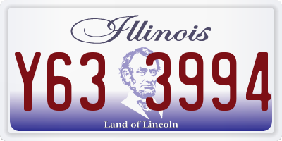 IL license plate Y633994