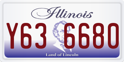 IL license plate Y636680