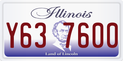IL license plate Y637600