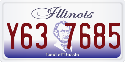 IL license plate Y637685