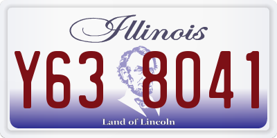 IL license plate Y638041