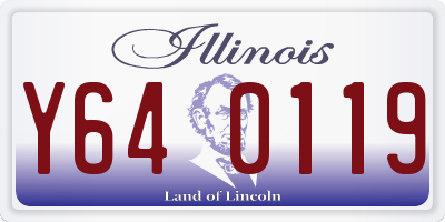 IL license plate Y640119