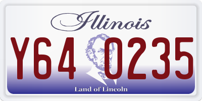 IL license plate Y640235