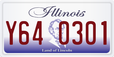 IL license plate Y640301