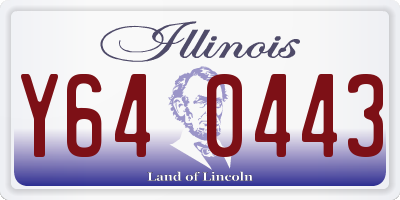 IL license plate Y640443