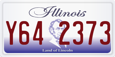 IL license plate Y642373