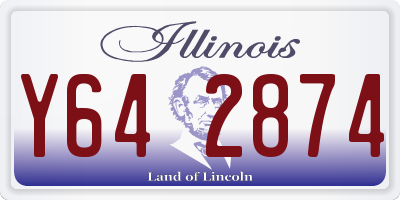 IL license plate Y642874