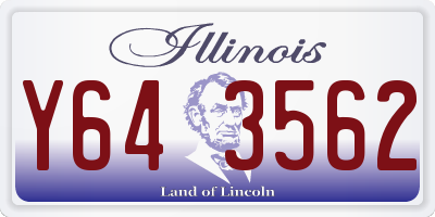 IL license plate Y643562