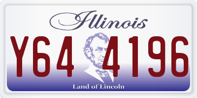 IL license plate Y644196
