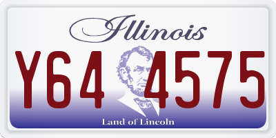 IL license plate Y644575