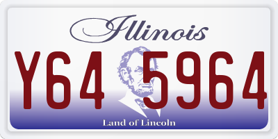 IL license plate Y645964