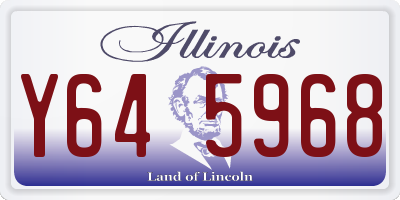 IL license plate Y645968