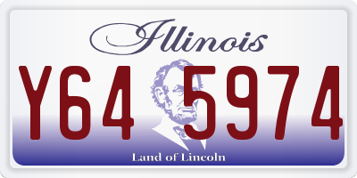 IL license plate Y645974