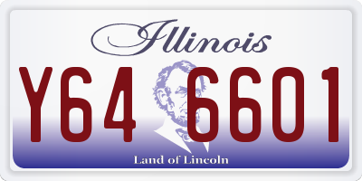 IL license plate Y646601