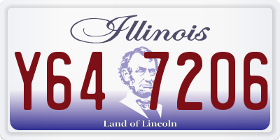 IL license plate Y647206