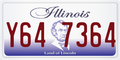 IL license plate Y647364