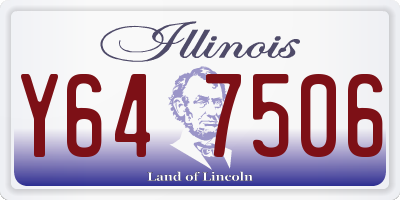 IL license plate Y647506