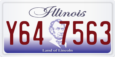 IL license plate Y647563