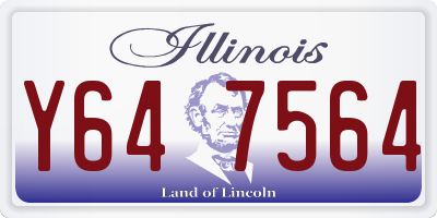 IL license plate Y647564
