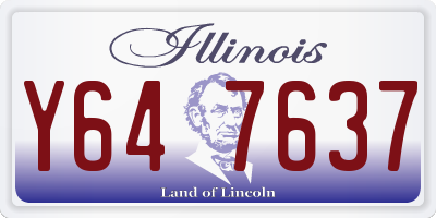 IL license plate Y647637